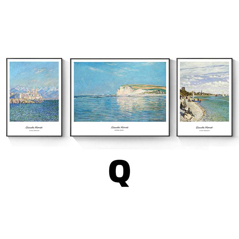 Framed Impressionist Landscape Art Set Homeandso