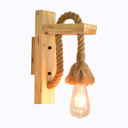 Rustic Wall Mounted Rope Light