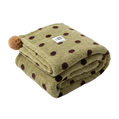 Pluche Gepunte Microfiber Dekentje