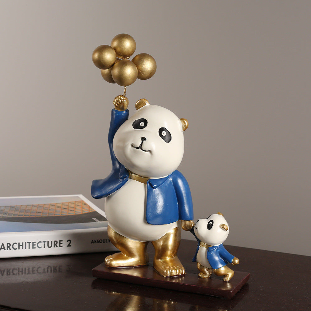 Whimsical Panda Sculpture Homeandso