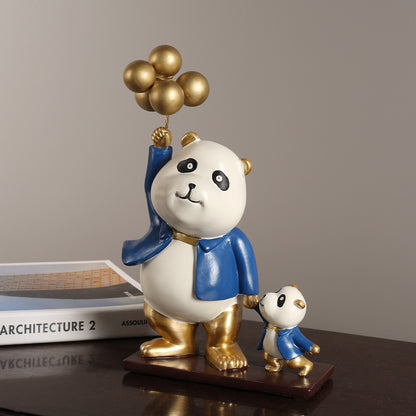 Whimsical Panda Sculpture Homeandso