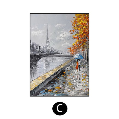 Urban Impressionist Cityscape Canvas Art Homeandso