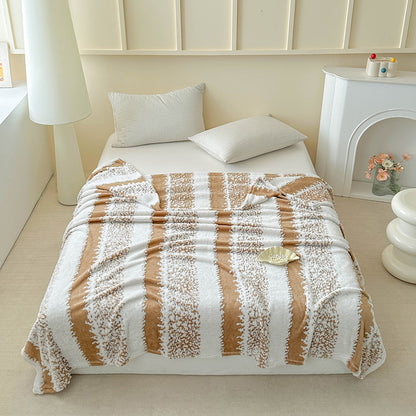Plush Textured Throw Blanket