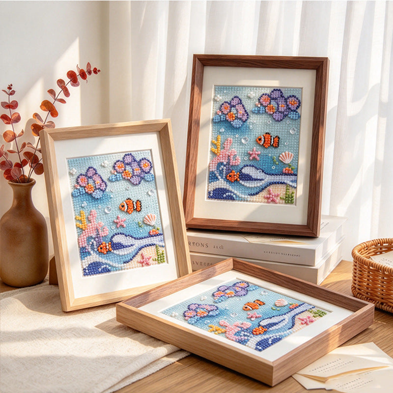 3D Coral Reef Art Frame