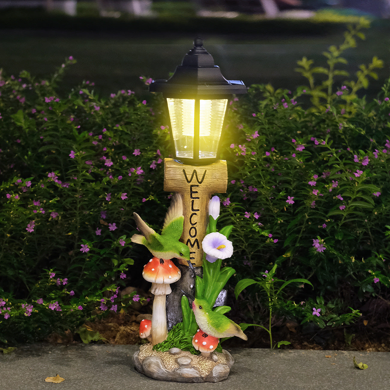 Decorative Frog Lantern Statue Homeandso