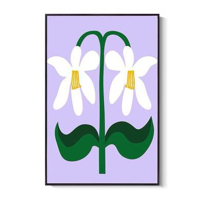 Chic Modern Floral Wall Art Homeandso
