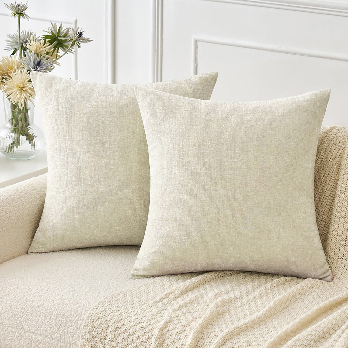 Soft Textured Throw Pillow