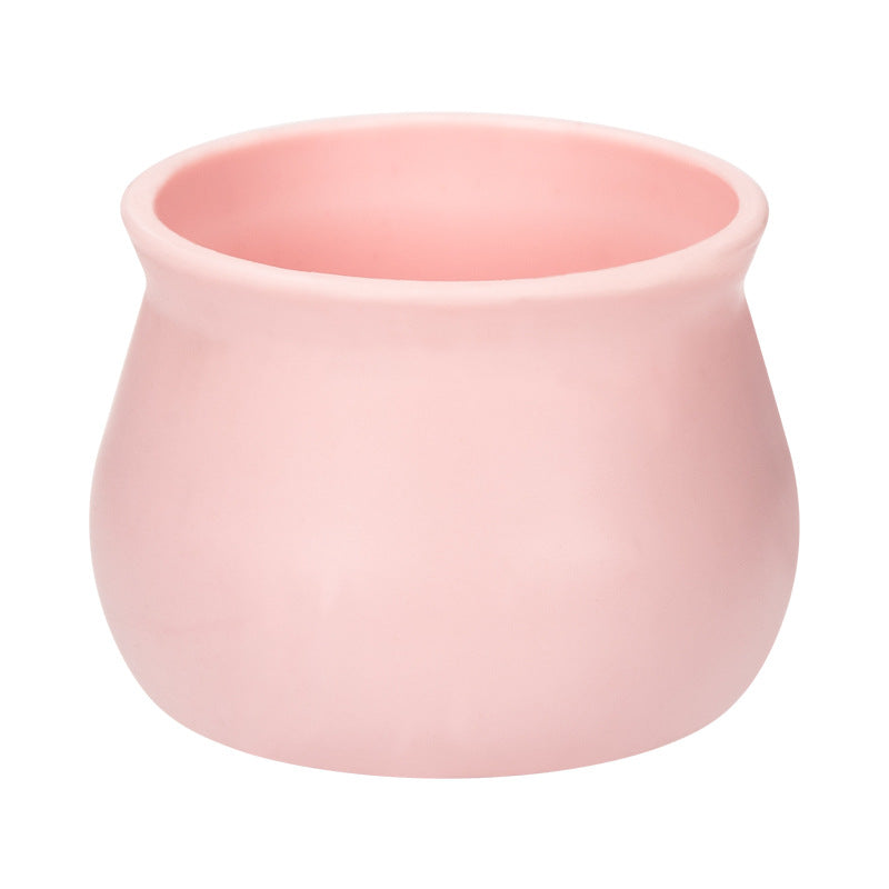 Elegant Round Ceramic Planter Homeandso