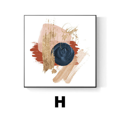 Abstract Expressionist Framed Canvas Artwork Homeandso