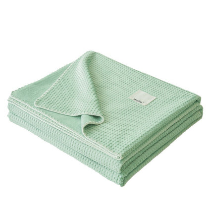 Soft Waffle-Weave Throw Blanket Homeandso
