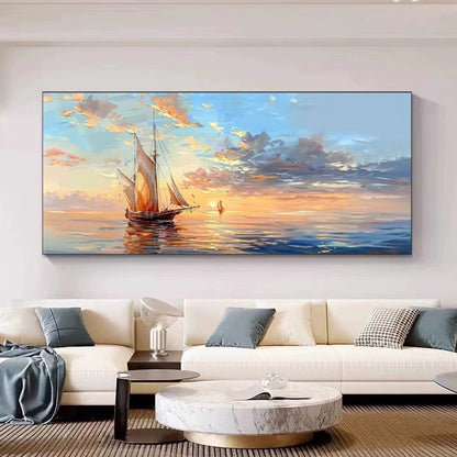 Sailing Seascape Canvas Artwork Homeandso