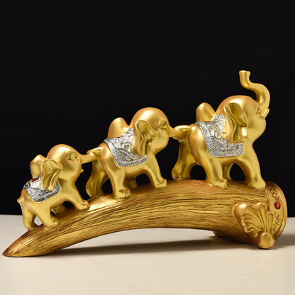 Decorative Elephants Family Figurine Homeandso
