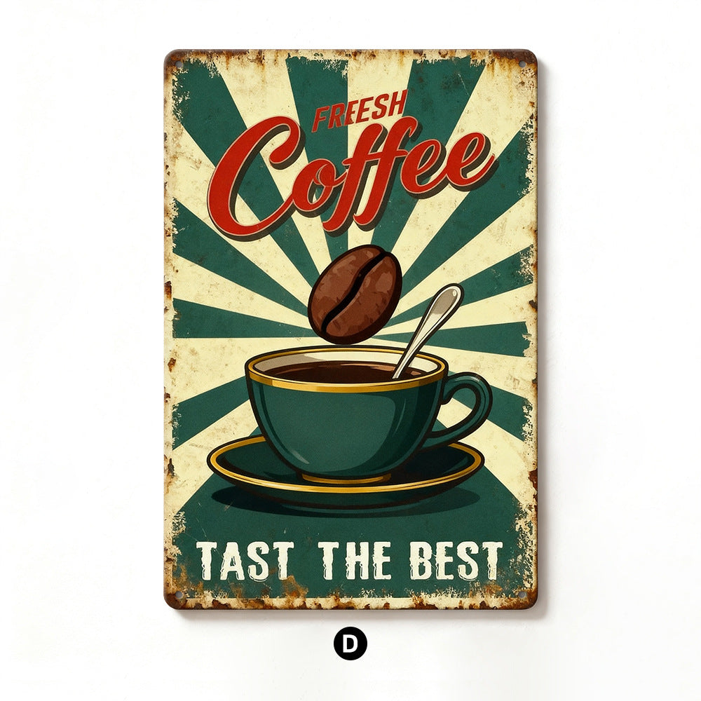 Vintage-Inspired Metal Sign Homeandso