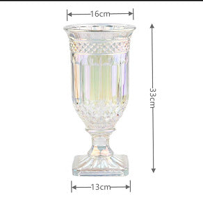 Eleganter Texturiertes Glas Goblet