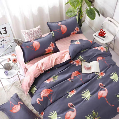 Modern Floral Pattern Duvet Cover Set