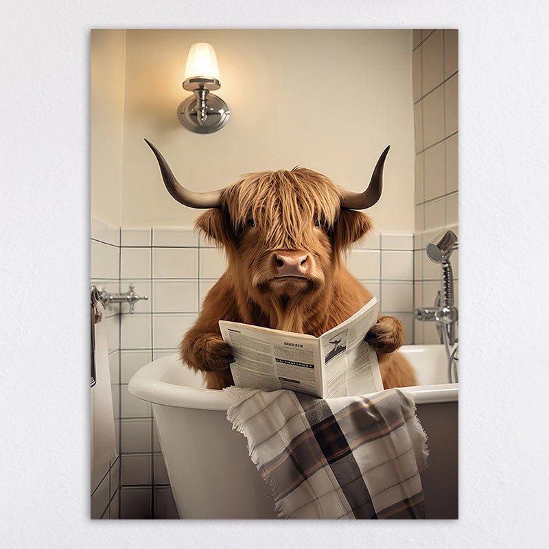 Humorous Animal-Themed Wall Art Print Homeandso