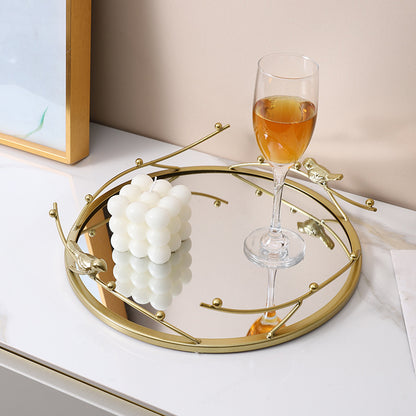 Decorative Mirrored Accent Tray Homeandso