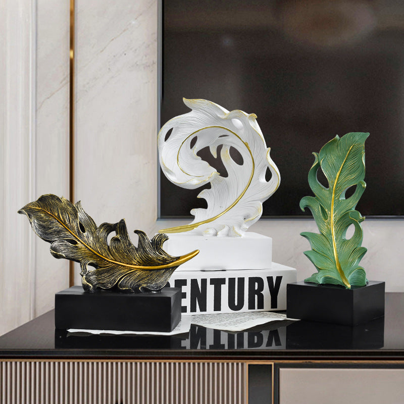 Decorative Leaf Sculpture Homeandso