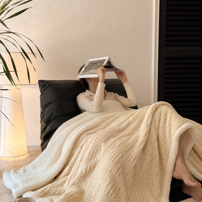 Plush Textured Throw Blanket
