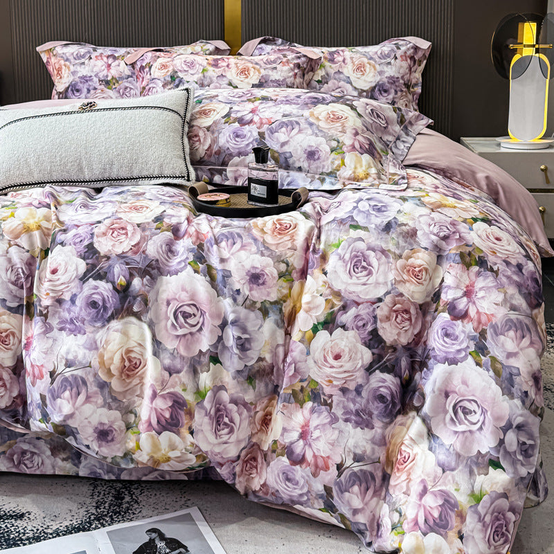 Decorative Premium Floral Print Bedding Set Homeandso