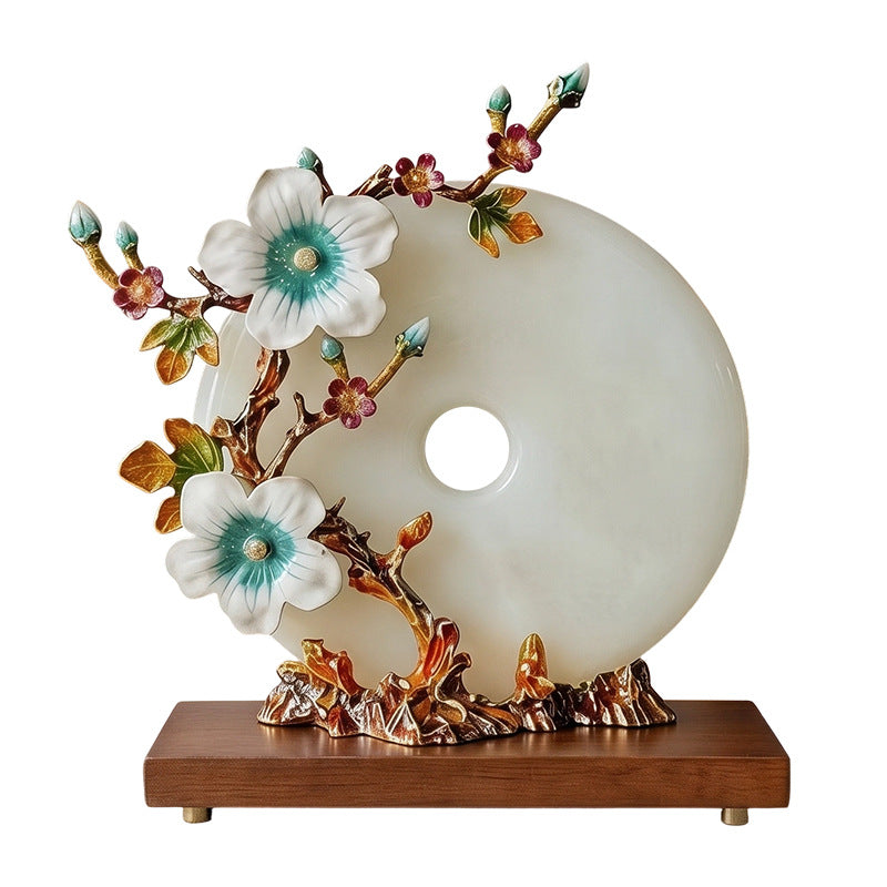 Elegant Floral Decorative Sculpture Homeandso
