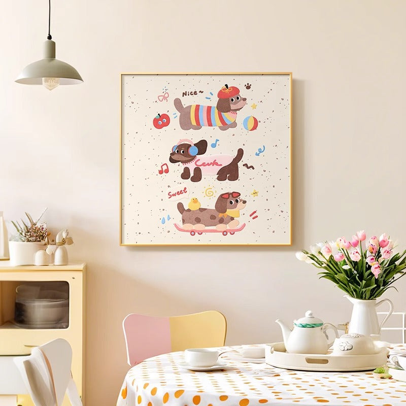 Illustrative Character Canvas Art Print Homeandso