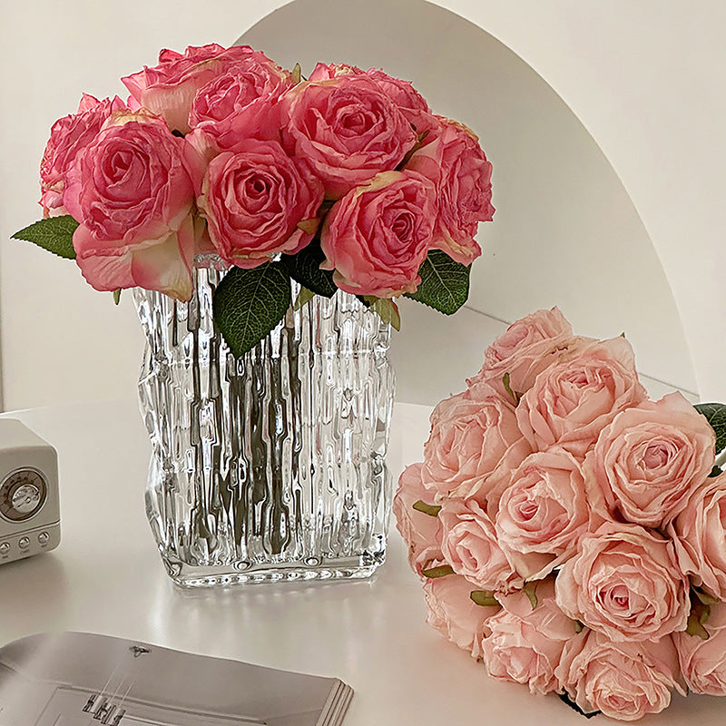 Faux Floral Rose Bouquet Arrangement