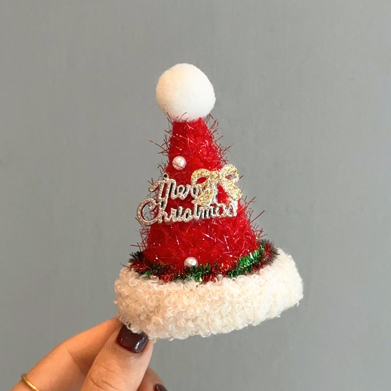 Festive Holiday-Themed Santa Hat Accessory