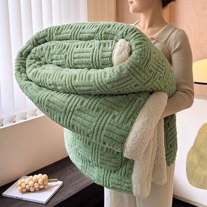 Plush Textured Throw Blanket