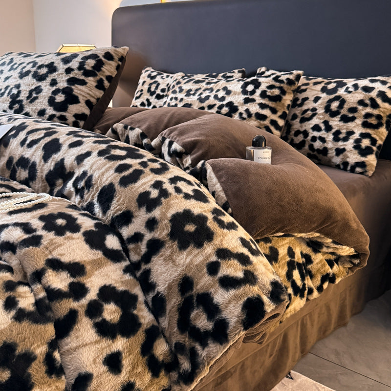 Luxurious Faux Fur Duvet Cover Set