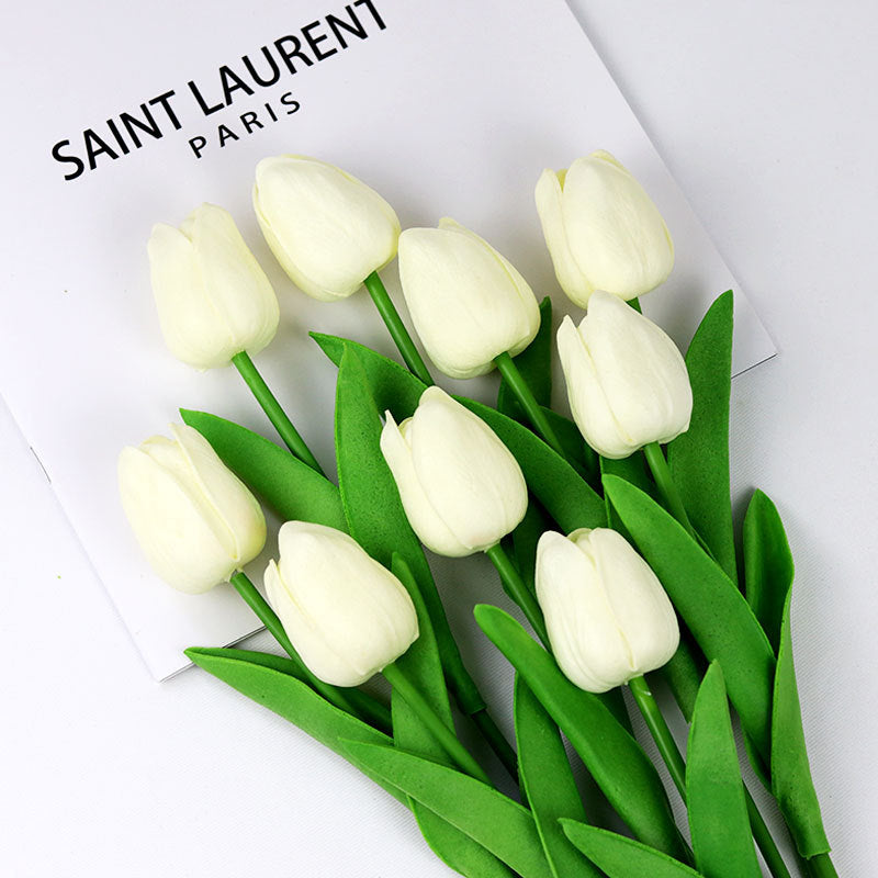 Realistic Faux Tulip Bouquet Arrangement