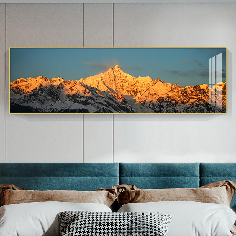 Modern Abstract Mountain Landscape Canvas Art Homeandso