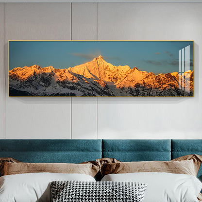 Modern Abstract Mountain Landscape Canvas Art Homeandso