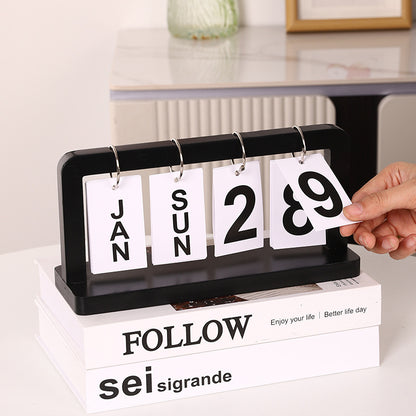 Wooden Desk Calendar Stand Homeandso