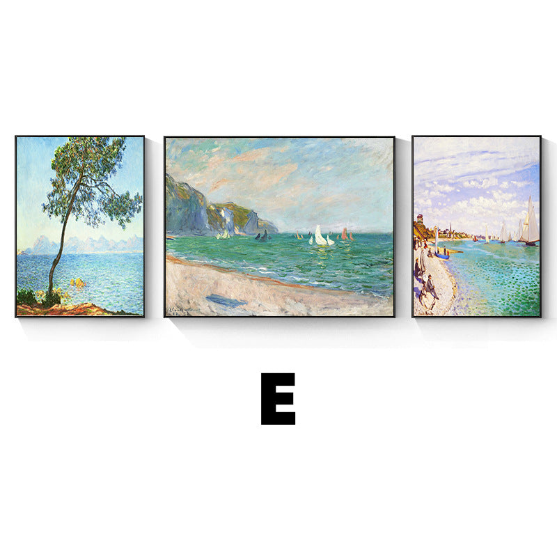 Framed Impressionist Landscape Art Set Homeandso