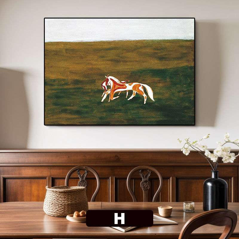 Framed Horses Artwork Homeandso