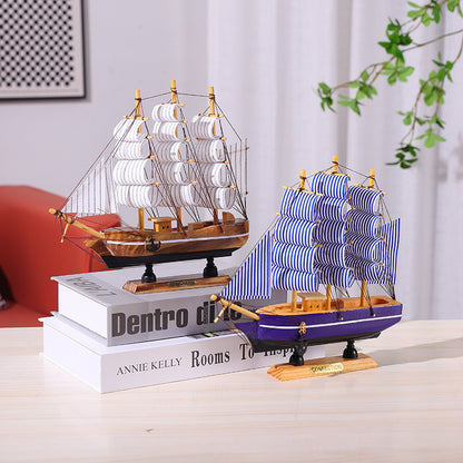 Decorative Wooden Sailing Ship Model Homeandso 1788262945