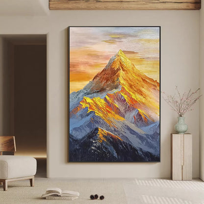 Mountain Range Oil Painting Homeandso