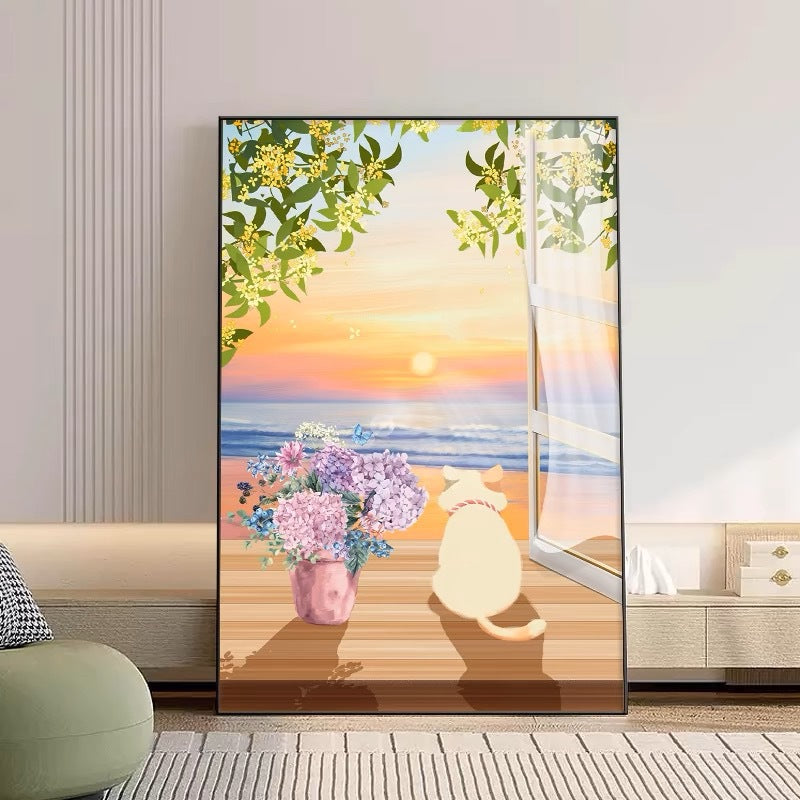 Decorative Cat-Themed Canvas Art Homeandso