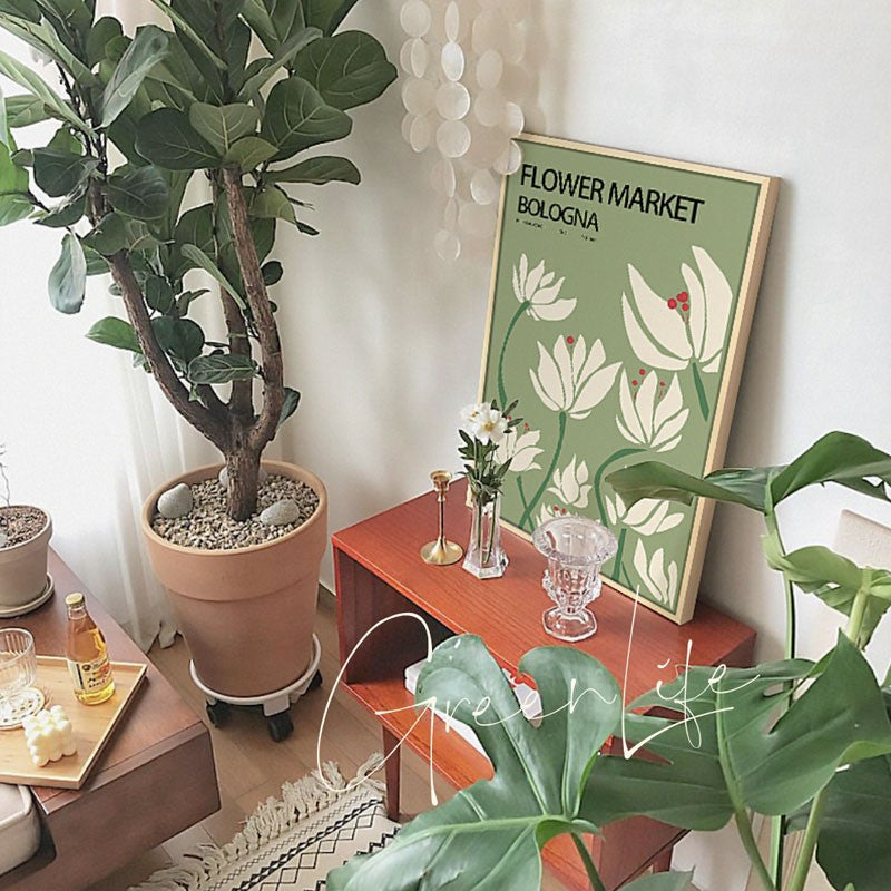 Artistic Floral Wall Print Homeandso