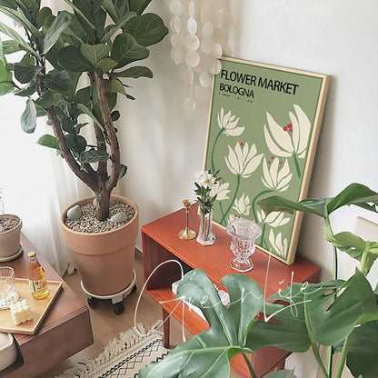 Artistic Floral Wall Print Homeandso