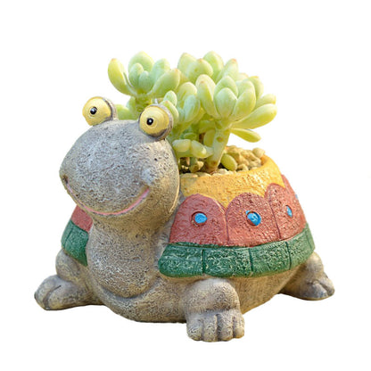 Turtle-Shaped Planter Homeandso