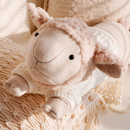 Adorable Plush Sheep Shaped Pillow