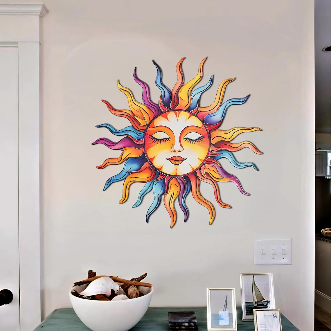 Vibrant Sun Wall Art Homeandso