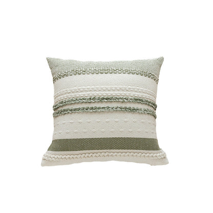 Textured Striped Decorative Cushion