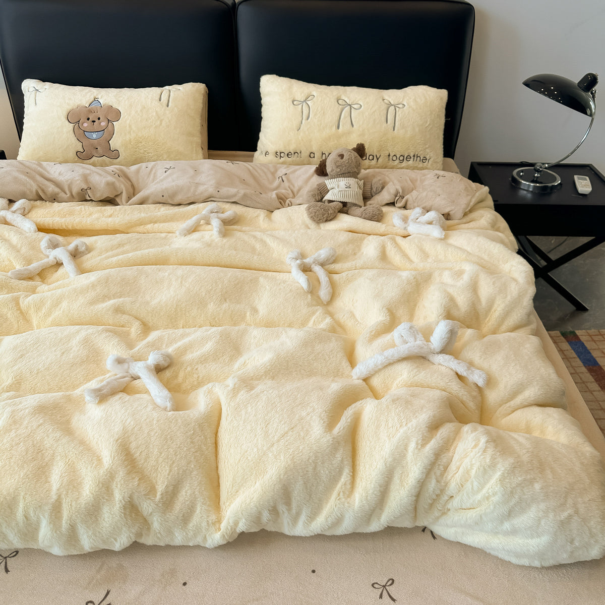 Plush Fleece Comforter Set
