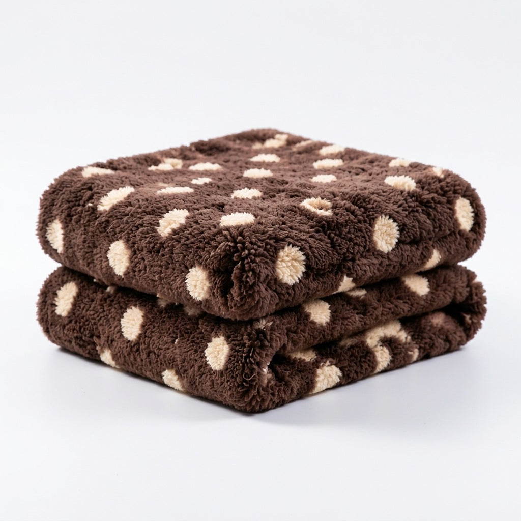 Zachte Cozy stippen fleece dekbed
