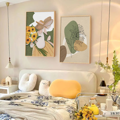 Whimsical Bunny Illustration Wall Art Homeandso