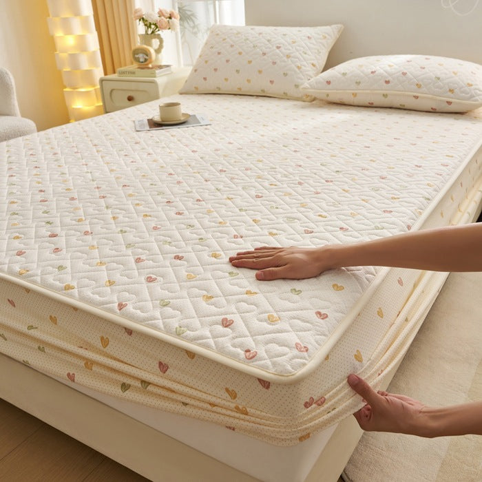 Decorative Quilted Mattress Protector Homeandso