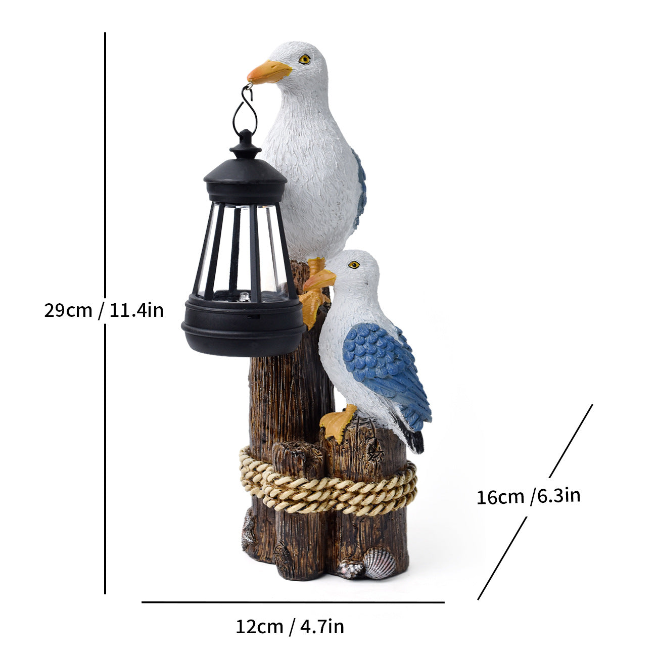 Decorative Seagull Lantern Homeandso